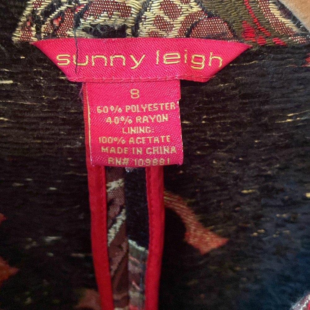 Sunny Leigh sz 8 super unique coat/ very hip style /look. - Picture 2 of 10